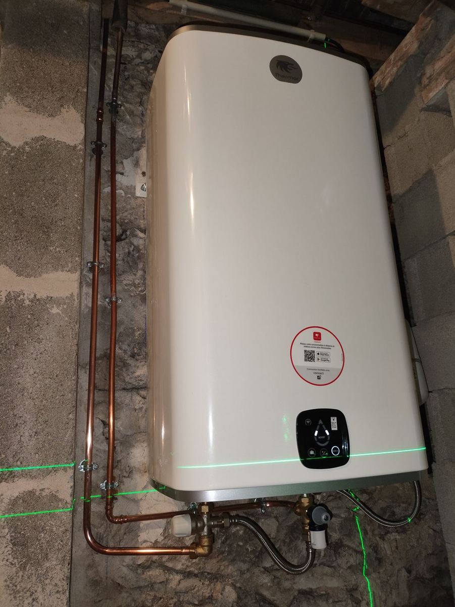 Installation d'un chauffe-eau connecté