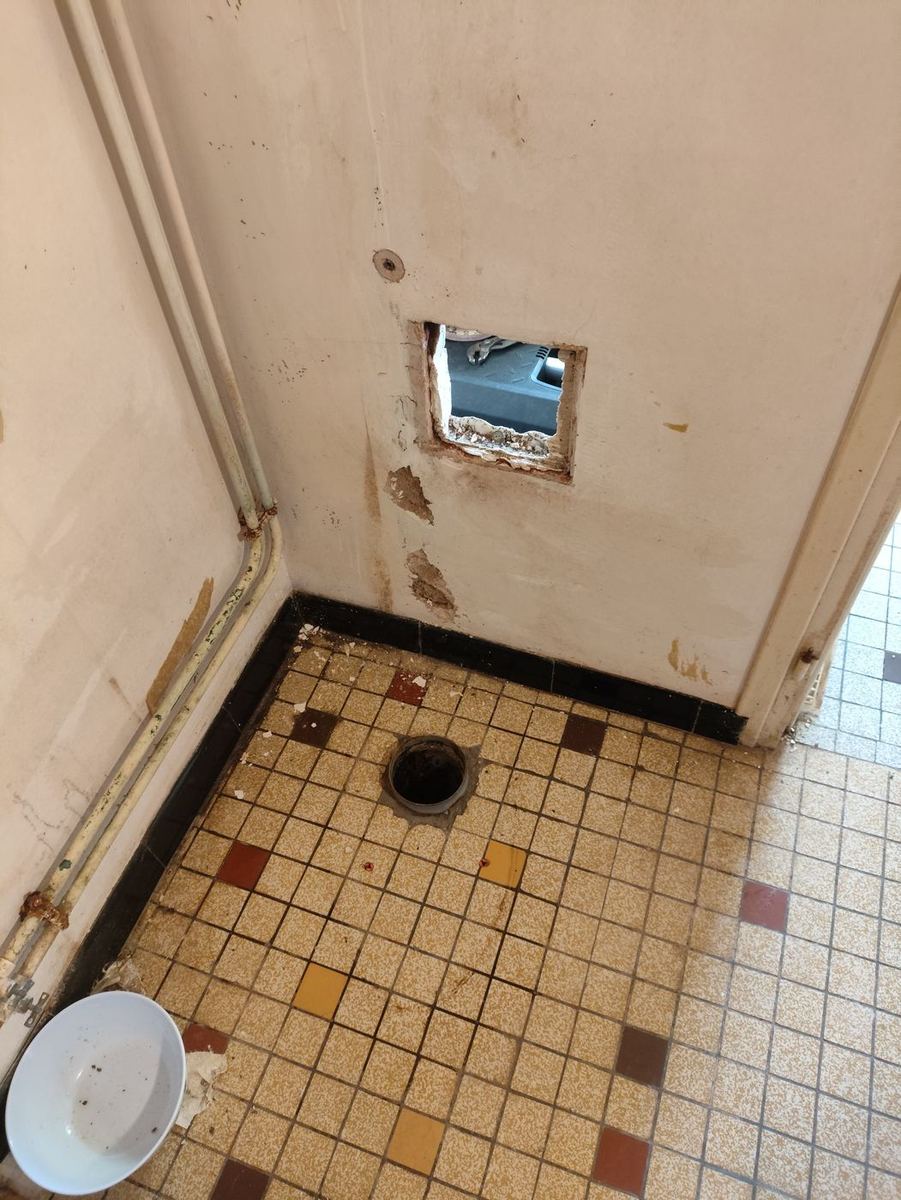 WC vor dem Austausch